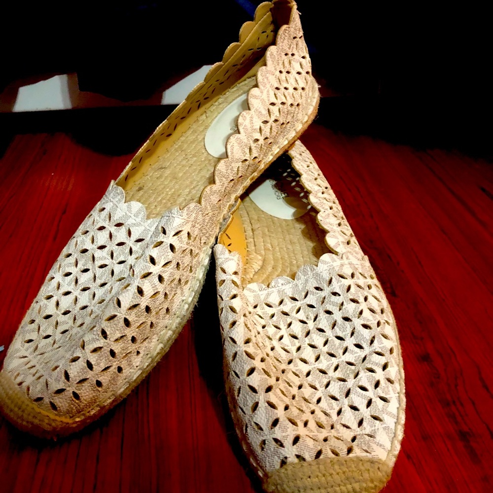 Michael by Michael Kors Scalloped Flats